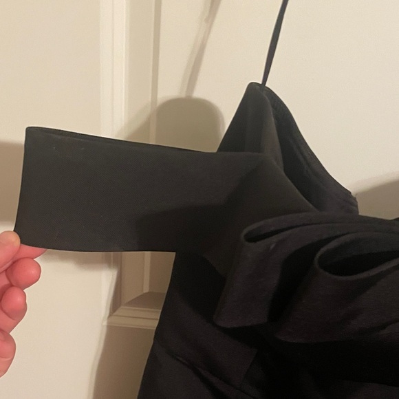 Amsale Black Strapless Gown - Picture 3 of 5